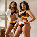 Comprar Bikini reciclado talle alto Bandera de España La Flamenca de Borgoña, Bandera de España, Cruz de Borgoña, Patricia Muñoz, VOX, Santiago Abascal