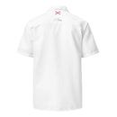 Comprar Camisa Bandera España blanca manga corta unisex La Flamenca de Borgoña, Bandera de España, Cruz de Borgoña, Patricia Muñoz, VOX, Santiago Abascal