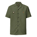 Comprar Camisa Bripac verde manga corta unisex La Flamenca de Borgoña, Bandera de España, Cruz de Borgoña, Patricia Muñoz, VOX, Santiago Abascal
