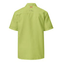 Comprar Camisa España verde ácido manga corta unisex La Flamenca de Borgoña, Bandera de España, Cruz de Borgoña, Patricia Muñoz, VOX, Santiago Abascal