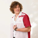 Comprar Camisa Rayas rojas manga corta unisex La Flamenca de Borgoña, Bandera de España, Cruz de Borgoña, Patricia Muñoz, VOX, Santiago Abascal