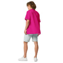 Comprar Camisa de España fucsia rosa capote manga corta unisex La Flamenca de Borgoña, Bandera de España, Cruz de Borgoña, Patricia Muñoz, VOX, Santiago Abascal