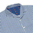 Comprar Camisa rayas azules manga corta unisex La Flamenca de Borgoña, Bandera de España, Cruz de Borgoña, Patricia Muñoz, VOX, Santiago Abascal