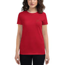Comprar Camiseta Cruz de Borgoña bordada Mujer Manga corta La Flamenca de Borgoña, Bandera de España, Cruz de Borgoña, Patricia Muñoz, VOX, Santiago Abascal