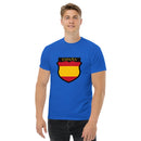 Comprar Camiseta hombre División Azul La Flamenca de Borgoña, Bandera de España, Cruz de Borgoña, Patricia Muñoz, VOX, Santiago Abascal
