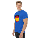 Comprar Camiseta hombre División Azul La Flamenca de Borgoña, Bandera de España, Cruz de Borgoña, Patricia Muñoz, VOX, Santiago Abascal