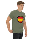Comprar Camiseta hombre División Azul La Flamenca de Borgoña, Bandera de España, Cruz de Borgoña, Patricia Muñoz, VOX, Santiago Abascal