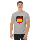 Comprar Camiseta hombre División Azul La Flamenca de Borgoña, Bandera de España, Cruz de Borgoña, Patricia Muñoz, VOX, Santiago Abascal