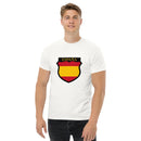 Comprar Camiseta hombre División Azul La Flamenca de Borgoña, Bandera de España, Cruz de Borgoña, Patricia Muñoz, VOX, Santiago Abascal