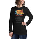 Comprar Camiseta manga larga Valencia - Donación beneficios a los afectados por la DANA La Flamenca de Borgoña, Bandera de España, Cruz de Borgoña, Patricia Muñoz, VOX