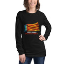 Comprar Camiseta manga larga unisex La Flamenca de Borgoña, Bandera de España, Cruz de Borgoña, Patricia Muñoz, VOX