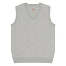 Comprar Chaleco de Cazador venao de punto con cuello pico La Flamenca de Borgoña Bandera España