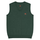 Comprar Chaleco de punto con cuello pico La Flamenca de Borgoña. verde La Flamenca de Borgoña Bandera España