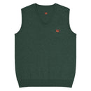 Comprar Chaleco de punto con cuello pico La Flamenca de Borgoña. verde La Flamenca de Borgoña Bandera España