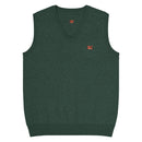 Comprar Chaleco de punto con cuello pico La Flamenca de Borgoña. verde La Flamenca de Borgoña Bandera España