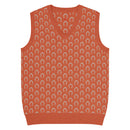 Comprar Chaleco de punto con cuello pico Naranja La Flamenca de Borgoña Bandera España