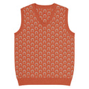 Comprar Chaleco de punto con cuello pico Naranja La Flamenca de Borgoña Bandera España