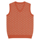 Comprar Chaleco de punto con cuello pico Naranja La Flamenca de Borgoña Bandera España