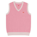 Comprar Chaleco de punto con cuello pico Rosa La Flamenca de Borgoña La Flamenca de Borgoña Bandera España