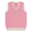 Comprar Chaleco de punto con cuello pico Rosa La Flamenca de Borgoña La Flamenca de Borgoña Bandera España