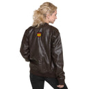 Comprar Chaqueta bomber piel vegana División Azul La Flamenca de Borgoña, Bandera de España, Cruz de Borgoña, Patricia Muñoz, VOX, Santiago Abascal