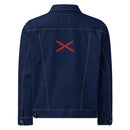 Comprar Chaqueta denim unisex Cruz de Borgoña La Flamenca de Borgoña, Bandera de España, Cruz de Borgoña, Patricia Muñoz, VOX, Santiago Abascal