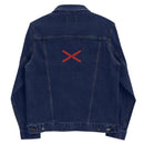 Comprar Chaqueta denim unisex Cruz de Borgoña La Flamenca de Borgoña, Bandera de España, Cruz de Borgoña, Patricia Muñoz, VOX, Santiago Abascal