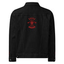 Comprar Chaqueta denim unisex Falange La Flamenca de Borgoña, Bandera de España, Cruz de Borgoña, Patricia Muñoz, VOX, Santiago Abascal
