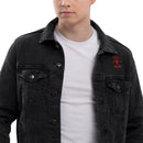 Comprar Chaqueta denim unisex Falange La Flamenca de Borgoña, Bandera de España, Cruz de Borgoña, Patricia Muñoz, VOX, Santiago Abascal