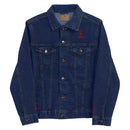 Comprar Chaqueta denim unisex Falange La Flamenca de Borgoña, Bandera de España, Cruz de Borgoña, Patricia Muñoz, VOX, Santiago Abascal