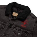 Comprar Chaqueta vaquera borreguillo unisex Falange Española La Flamenca de Borgoña, Bandera de España, Cruz de Borgoña, Patricia Muñoz, VOX, Santiago Abascal