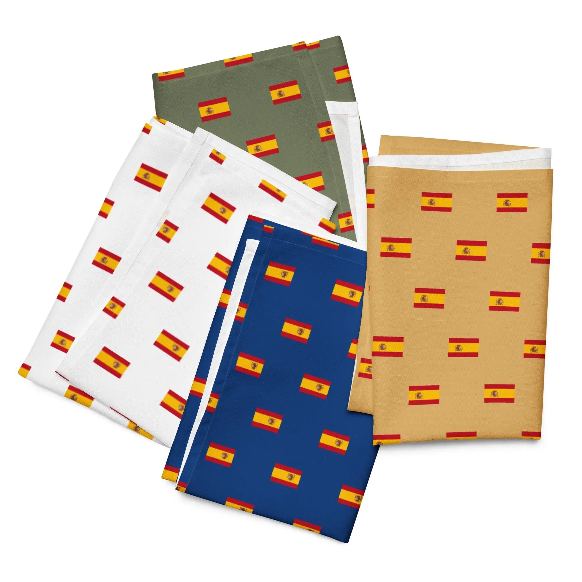 Comprar Juego de 4 servilletas de tela Bandera de España 4 colores La Flamenca de Borgoña Bandera España