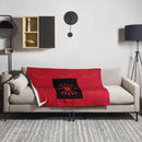 Comprar Manta Falange Española La Flamenca de Borgoña, Bandera de España, Cruz de Borgoña, Patricia Muñoz, VOX, Santiago Abascal