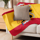 Comprar Manta sherpa Águila de San Juan y Bandera de España La Flamenca de Borgoña Bandera España