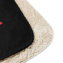Comprar Manta sherpa Cruz Borgoña negro La Flamenca de Borgoña, Bandera de España, Cruz de Borgoña, Patricia Muñoz, VOX, Santiago Abascal
