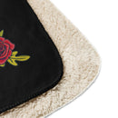 Comprar Manta sherpa La Muerte Mexicana Calavera La Flamenca de Borgoña, Bandera de España, Cruz de Borgoña, Patricia Muñoz, VOX, Santiago Abascal