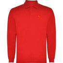 Polo Bandera España rojo manga larga hombre - LaFlamencadeBorgoña