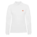 Comprar Polo Mujer Blanco manga larga La Flamenca de Borgoña, Bandera de España, Cruz de Borgoña, Patricia Muñoz, VOX, Santiago Abascal