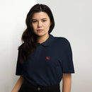 Comprar Polo de piqué unisex La Flamenca de Borgoña, Bandera de España, Cruz de Borgoña, Patricia Muñoz, VOX