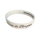 Comprar Pulsera Cruz de Borgoña de silicona blanca La Flamenca de Borgoña, Bandera de España, Cruz de Borgoña, Patricia Muñoz, VOX, Santiago Abascal