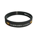 Comprar Pulsera Legión Española de silicona negra La Flamenca de Borgoña, Bandera de España, Cruz de Borgoña, Patricia Muñoz, VOX, Santiago Abascal
