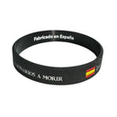 Comprar Pulsera Legión Española de silicona negra La Flamenca de Borgoña, Bandera de España, Cruz de Borgoña, Patricia Muñoz, VOX, Santiago Abascal