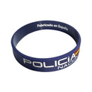 Comprar Pulsera Policía Nacional de silicona azul La Flamenca de Borgoña, Bandera de España, Cruz de Borgoña, Patricia Muñoz, VOX, Santiago Abascal