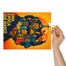 Comprar Puzzle con caja metálica "Franco - Una época que marcó" La Flamenca de Borgoña Bandera España