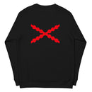 Comprar Sudadera Negra unisex Cruz de Borgoña - Talla M - OFERTA La Flamenca de Borgoña, Bandera de España, Cruz de Borgoña, Patricia Muñoz, VOX, Santiago Abascal
