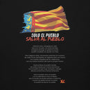 Comprar Sudadera con capucha unisex Valencia - Donación afectados DANA La Flamenca de Borgoña, Bandera de España, Cruz de Borgoña, Patricia Muñoz, VOX