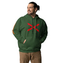 Comprar Sudadera unisex Tu Regere Imperio Fluctus Hispane Memento con capucha La Flamenca de Borgoña, Bandera de España, Cruz de Borgoña, Patricia Muñoz, VOX, Santiago Abascal