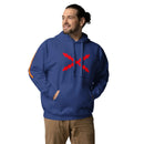 Comprar Sudadera unisex Tu Regere Imperio Fluctus Hispane Memento con capucha La Flamenca de Borgoña, Bandera de España, Cruz de Borgoña, Patricia Muñoz, VOX, Santiago Abascal
