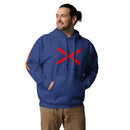 Comprar Sudadera unisex Tu Regere Imperio Fluctus Hispane Memento con capucha La Flamenca de Borgoña, Bandera de España, Cruz de Borgoña, Patricia Muñoz, VOX, Santiago Abascal