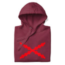 Comprar Sudadera unisex Tu Regere Imperio Fluctus Hispane Memento con capucha La Flamenca de Borgoña, Bandera de España, Cruz de Borgoña, Patricia Muñoz, VOX, Santiago Abascal